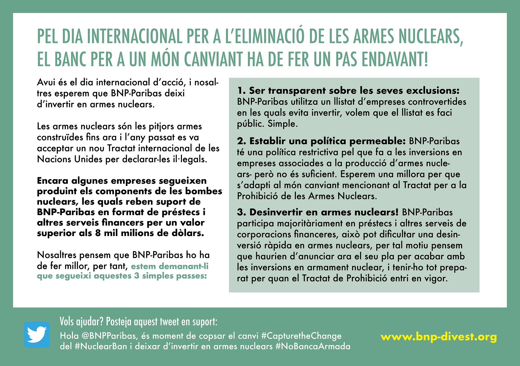 Flyer BNP Paribas Divest cat